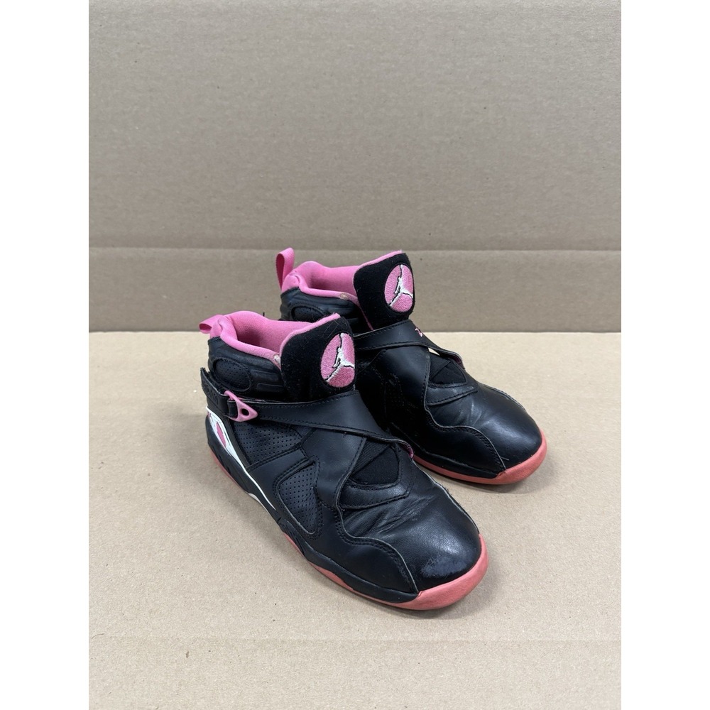 Nike Air Jordan 8 Retro Black Pinksicle 580529-006 Children Size 2Y